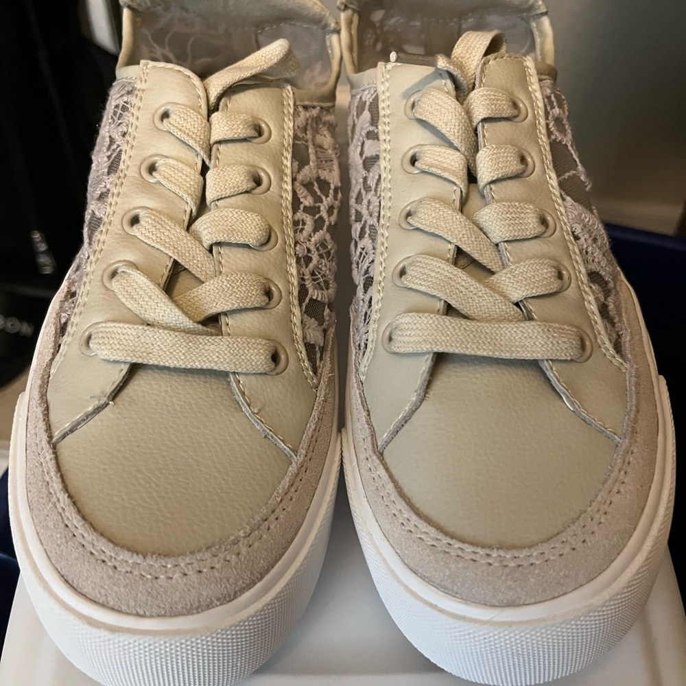 DKNY Cream Sneakers